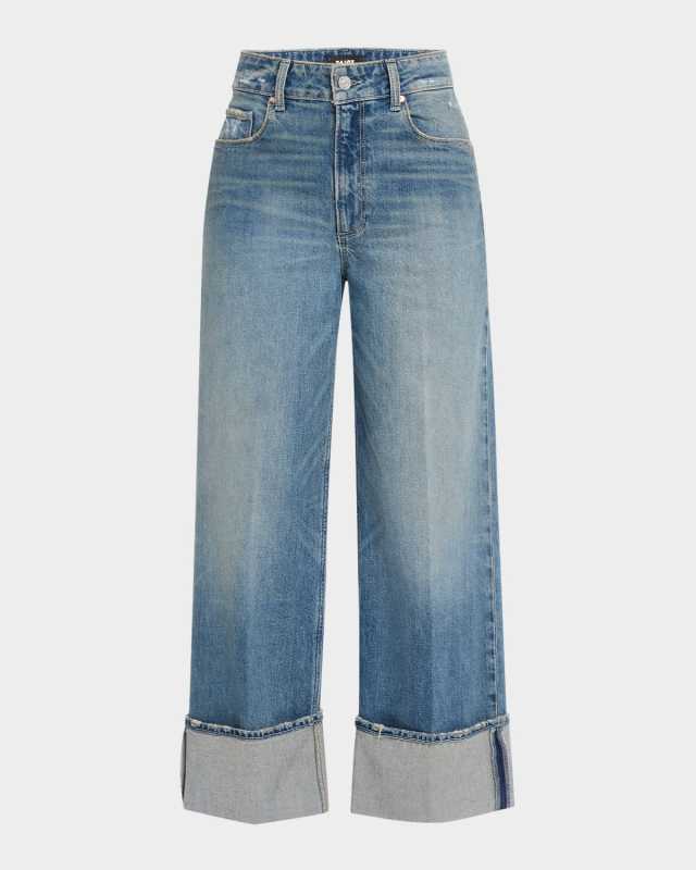 Sasha Ankle Jeans with Wide Cuff